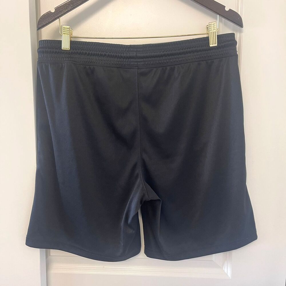 Messi Mens Athletic Fleece Black Active Jersey Pant Sports Shorts Size M - Picture 3 of 9